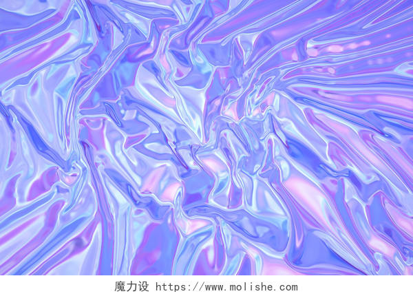 c4d银紫色流动波纹酸性风海报背景酸性风格背景